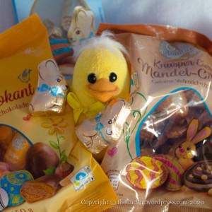 Easter choc duck